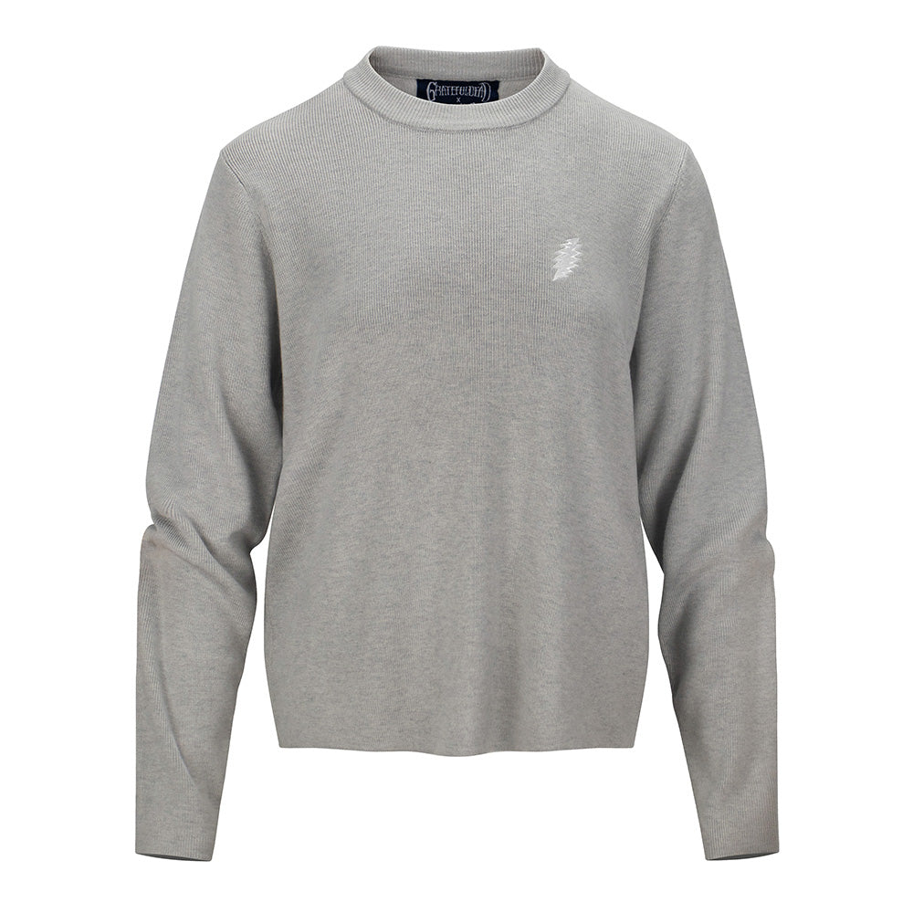 Grateful Dead | Women Crewneck Sweater | Grey White Bolt – Section 119