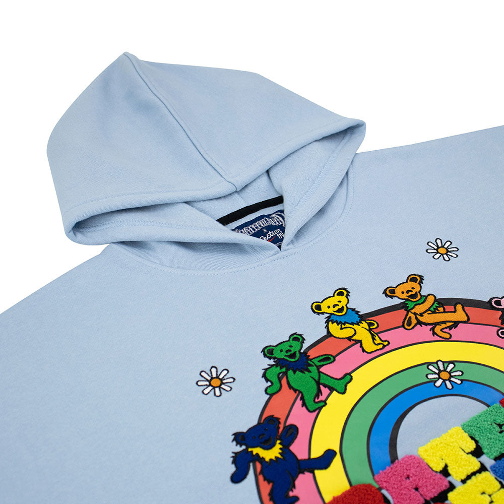 Grateful Dead Vibrant Premium Chenille Hooded Sweatshirt– Section 119