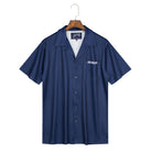 The Beatles Short Sleeve Button Down Mesh Navy Revolver - Section 119