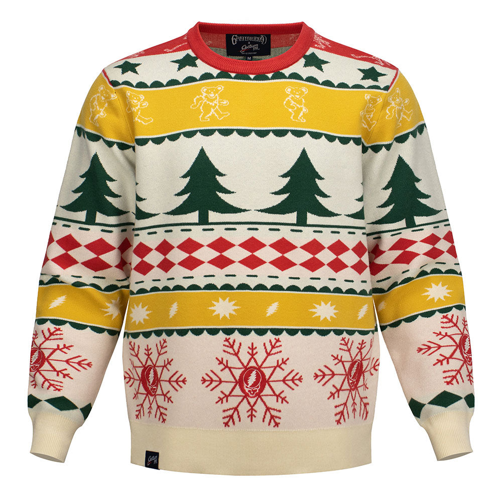 SHIPS 11/15: Grateful Dead Crewneck Winter Sweater in Beige - Section 119