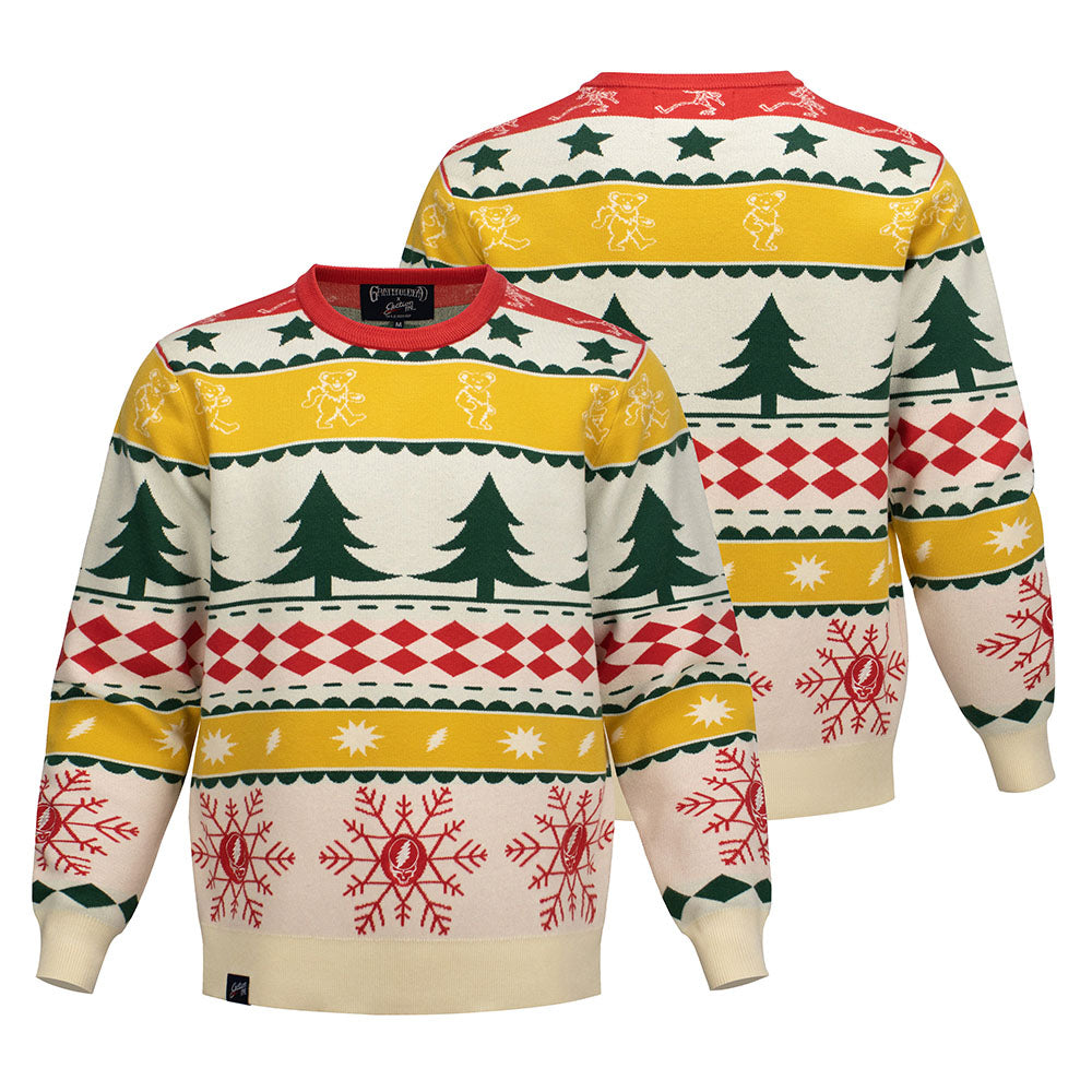 SHIPS 11/15: Grateful Dead Crewneck Winter Sweater in Beige - Section 119