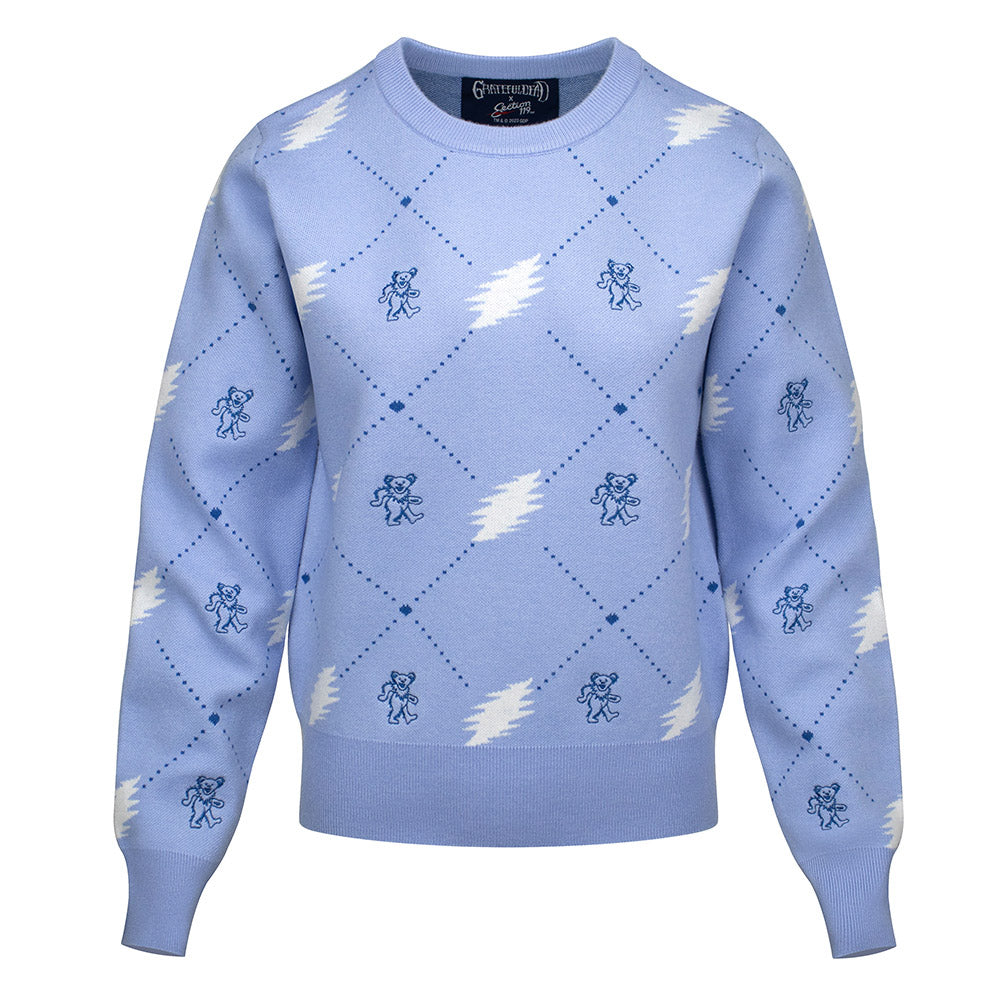 Ships 11/1: Premium Grateful Dead Women's Bear and Bolt Fitted Sweater - Section 119