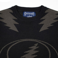 Premium Grateful Dead Women's Fitted Stealie And Bolt Sweater - Section 119