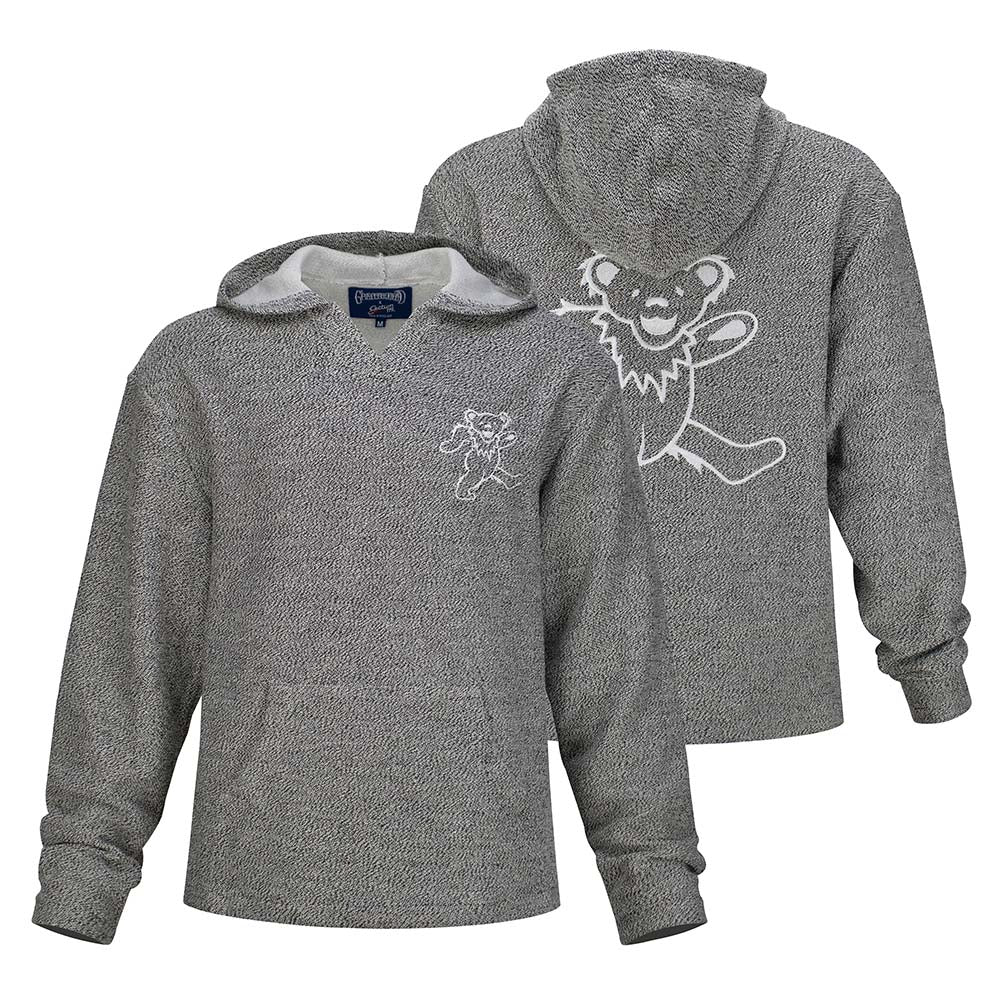 Grateful Dead Grey Jacquard Sweater With Dancing Bear - Section 119