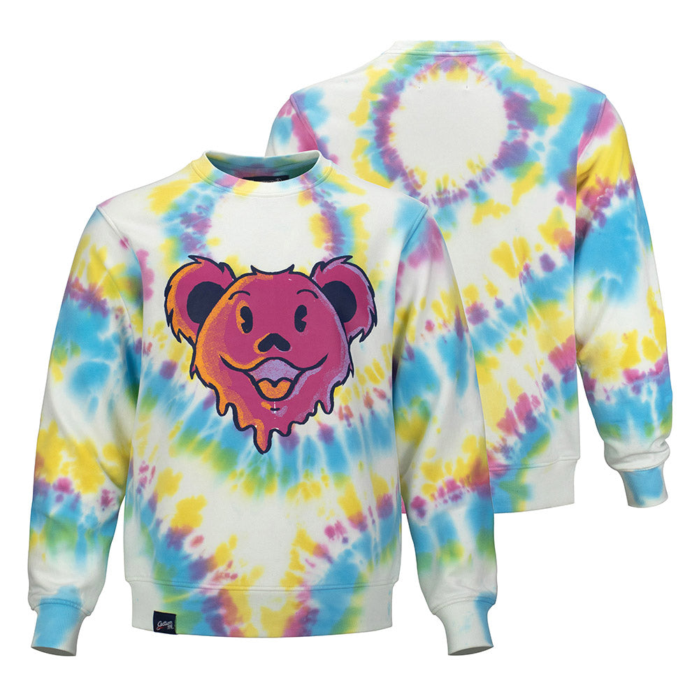 Grateful Dead | Women's Crewneck Sweatshirt | Tie-Dye Stealie