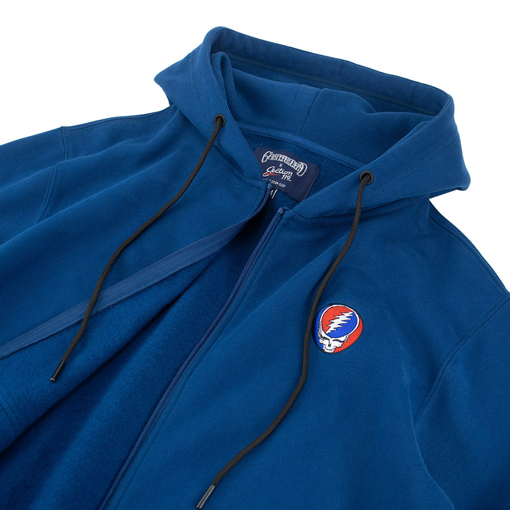 Grateful Dead | Zip Up Hoodie | Steal Your Face in Blue Grateful Dead | Zip Up Hoodie | Steal Your Face in Blue