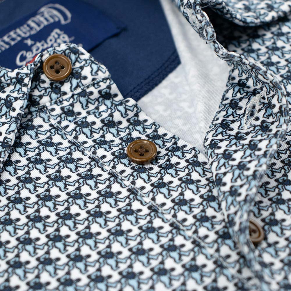 Grateful Dead Light Full Spectrum Dancing Bears Dry Fit Polo - Section 119