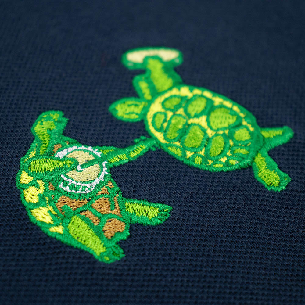 GD Pique Polo Navy Turtles - Section 119