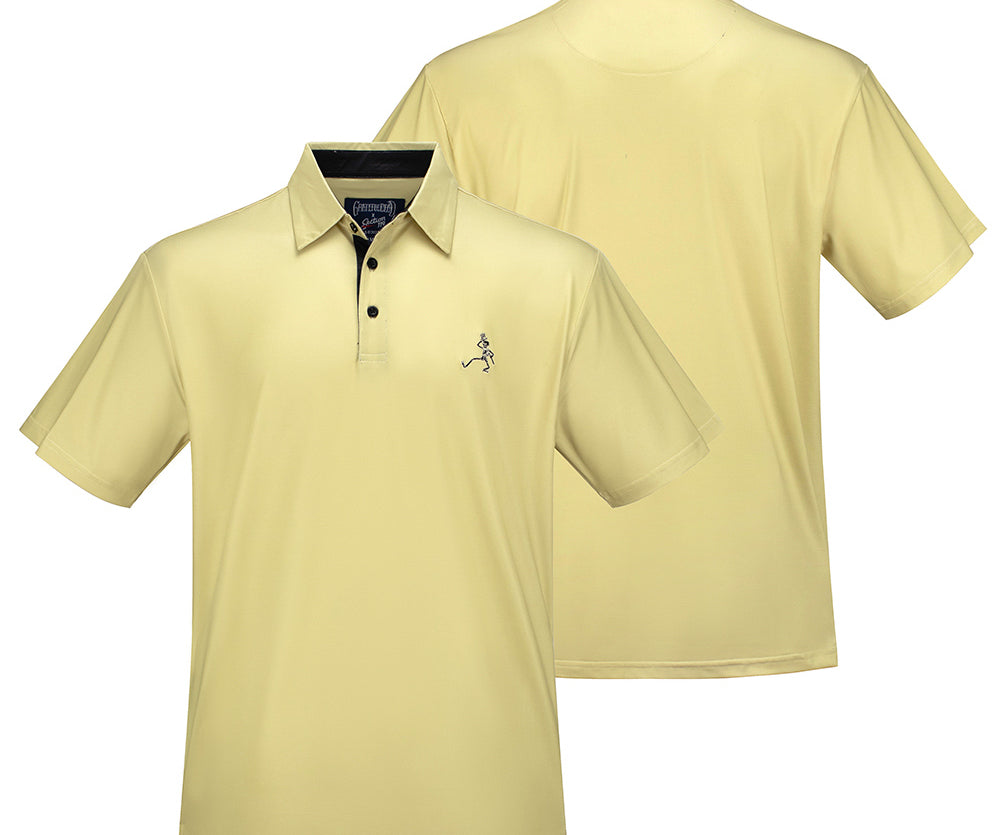Grateful Dead Performance Polo Gold & Black - Section 119