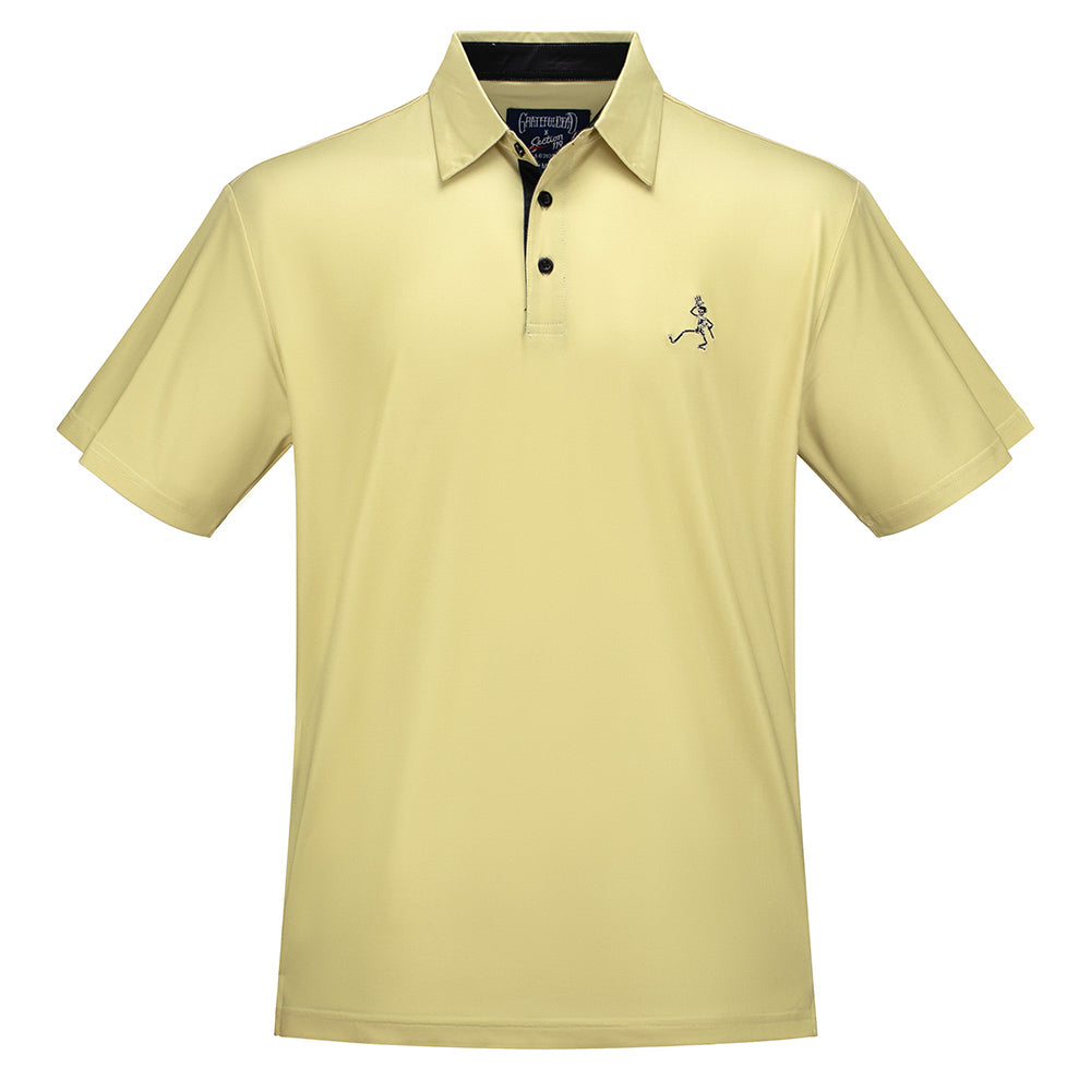 Grateful Dead Performance Polo Gold & Black - Section 119