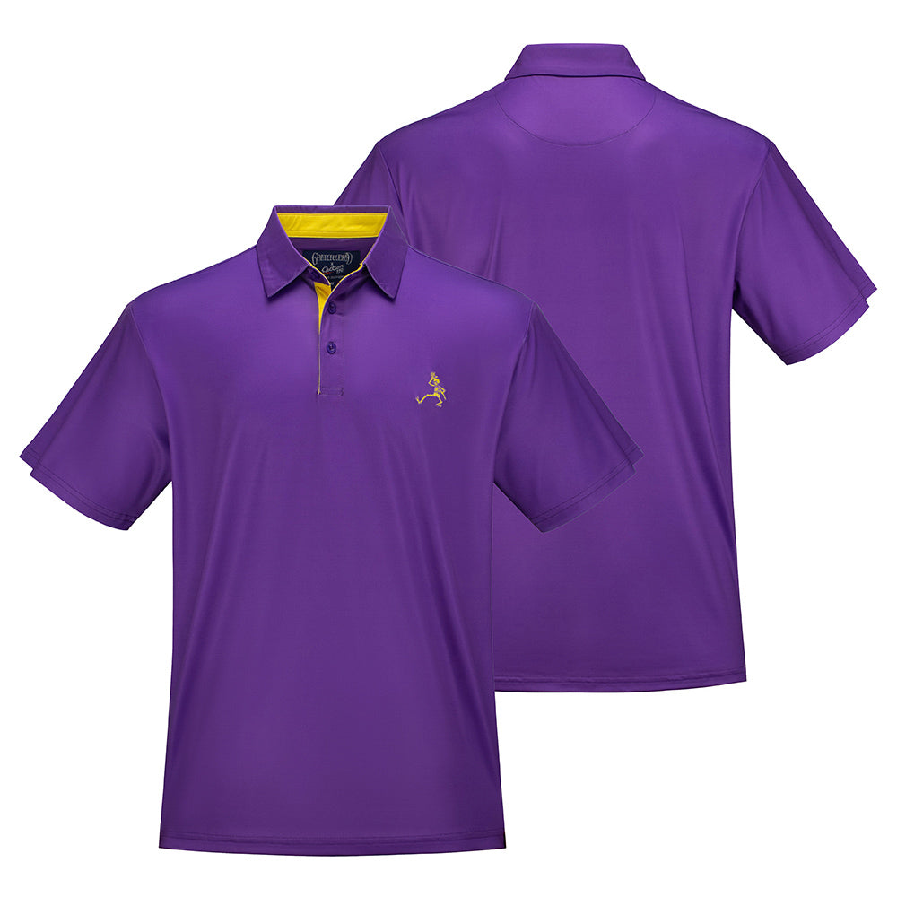 Purple and gold polo hotsell