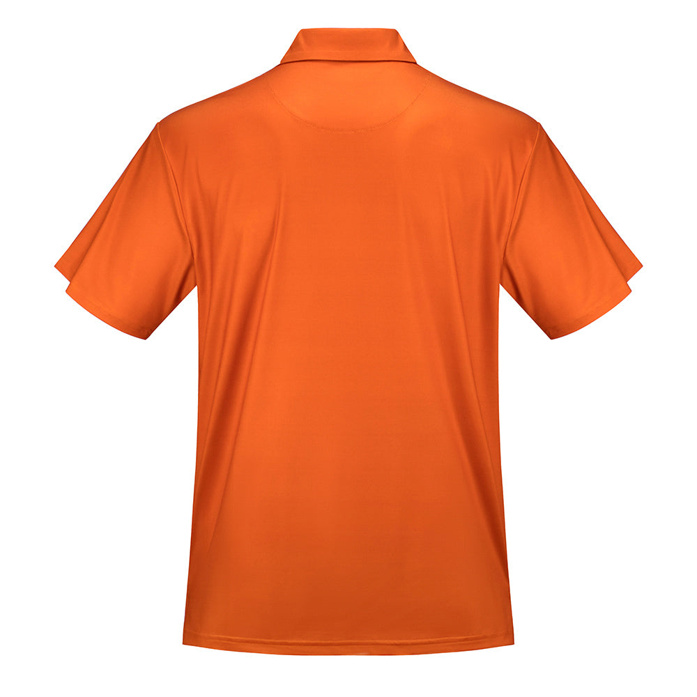 Grateful Dead Performance Polo Green Stealie and Orange - Section 119