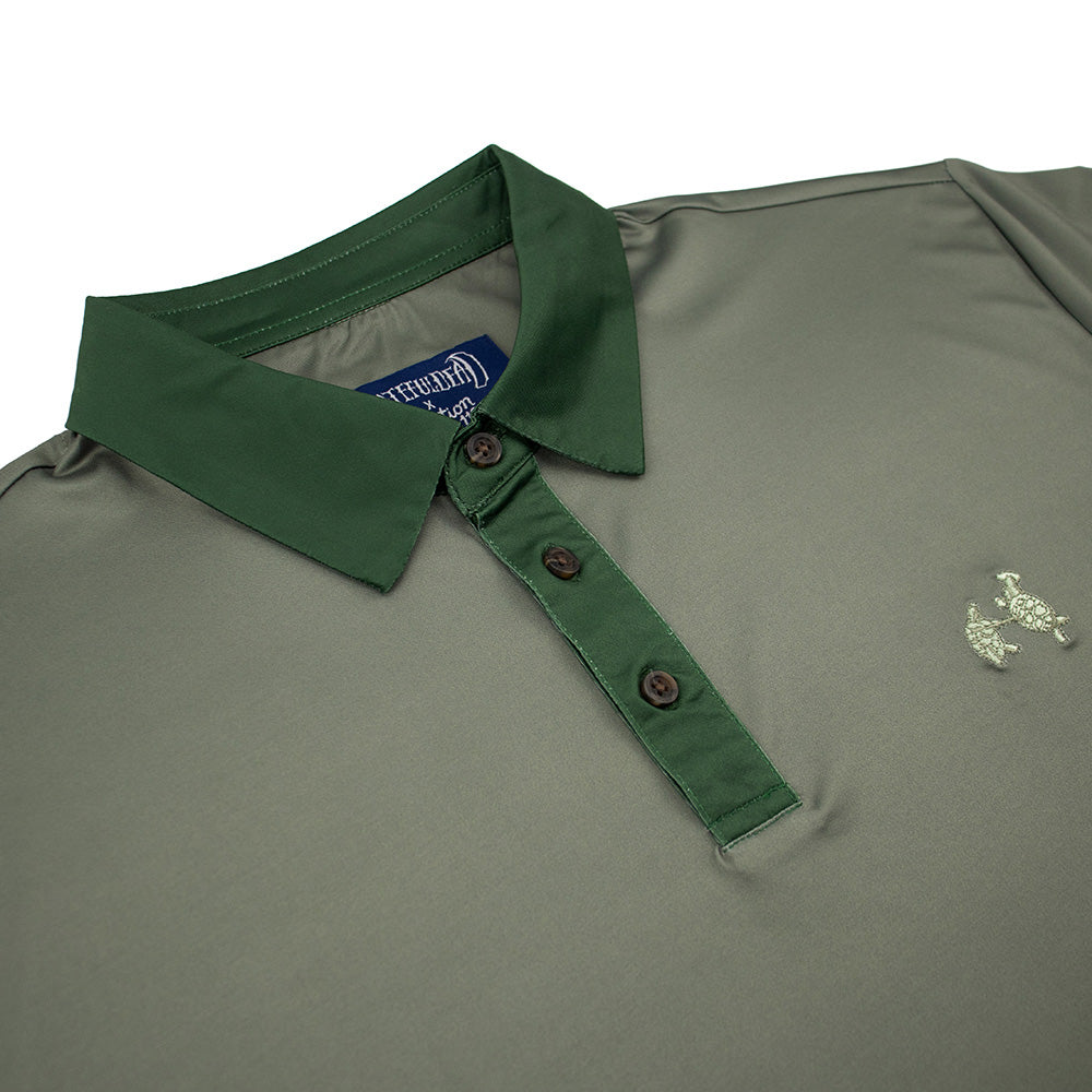 Grateful Dead Performance Polo Turtles in Green - Section 119