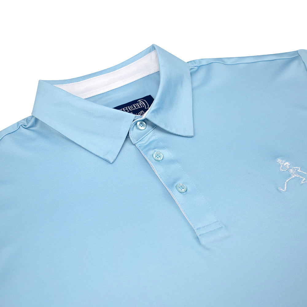 Grateful Dead | Game Day Performance Polo | Carolina Blue with White ...