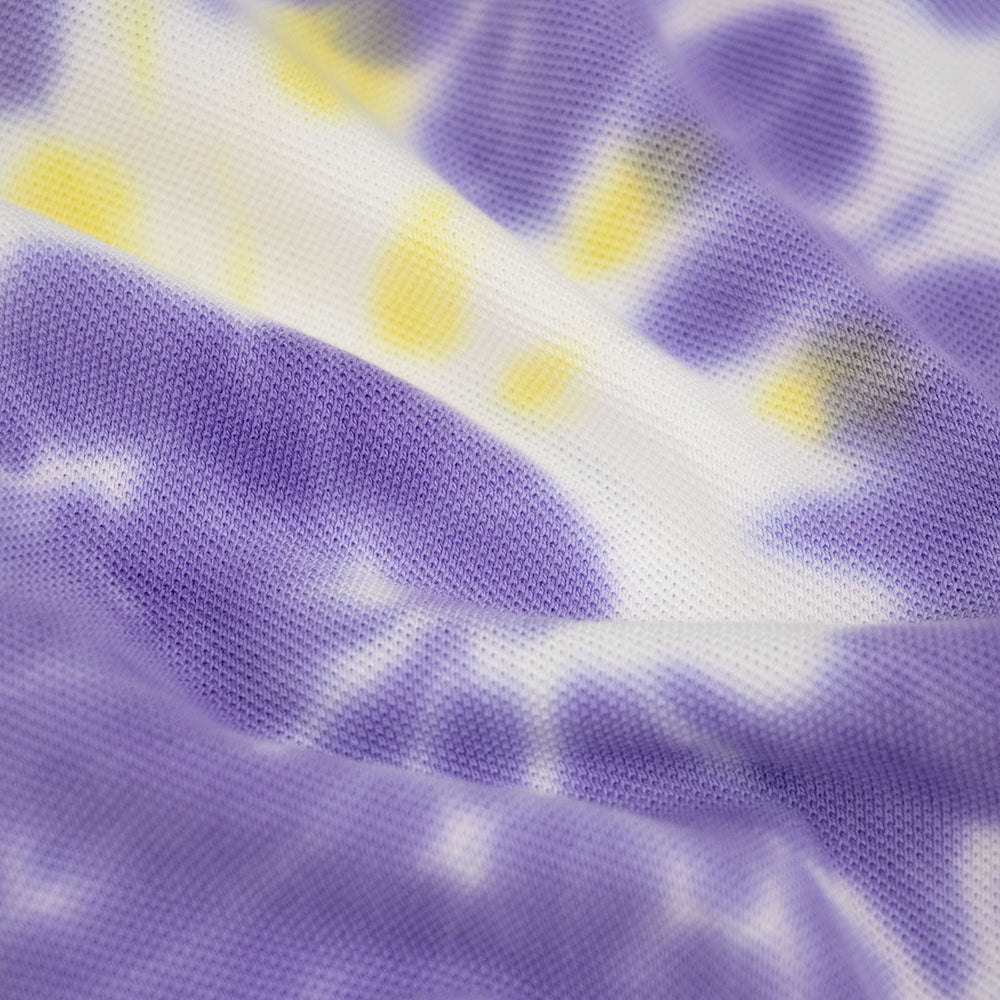 GD Cotton Polo Purple Bear Head Tie Dye - Section 119