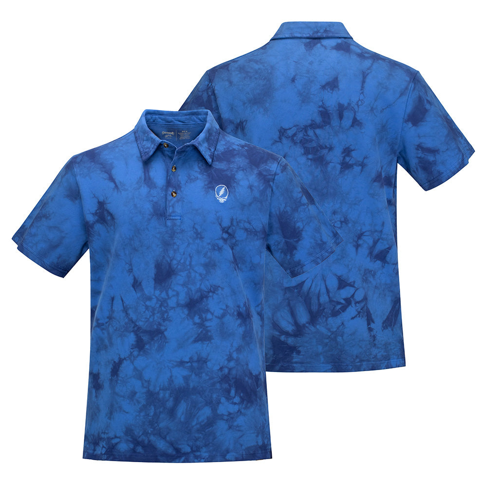 GD Cotton Polo Stealie Blue Tie Dye - Section 119