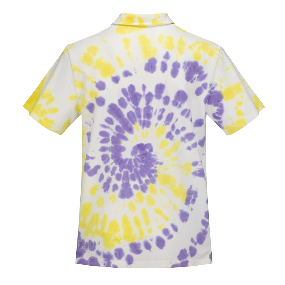 GD Cotton Polo Purple Bear Head Tie Dye - Section 119