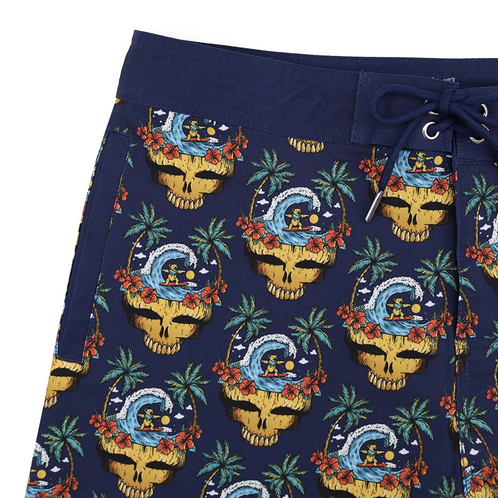 Grateful Dead Tiki All Over Steal Your Face Board Shorts– Section 119