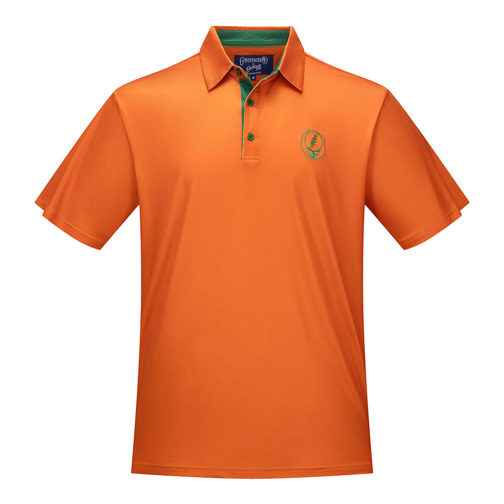 Green and orange polo shirt best sale