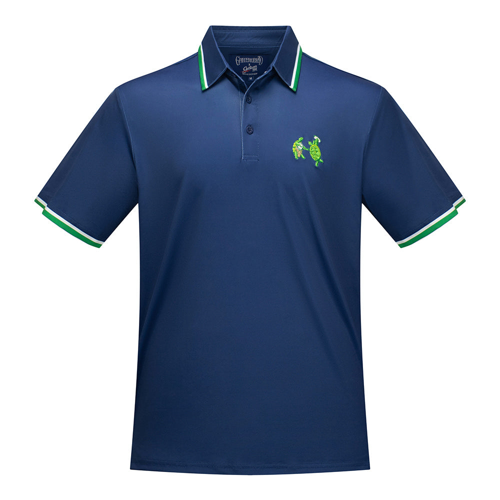 Grateful Dead | Performance Polo | Turtles in Navy White and Green - Section 119