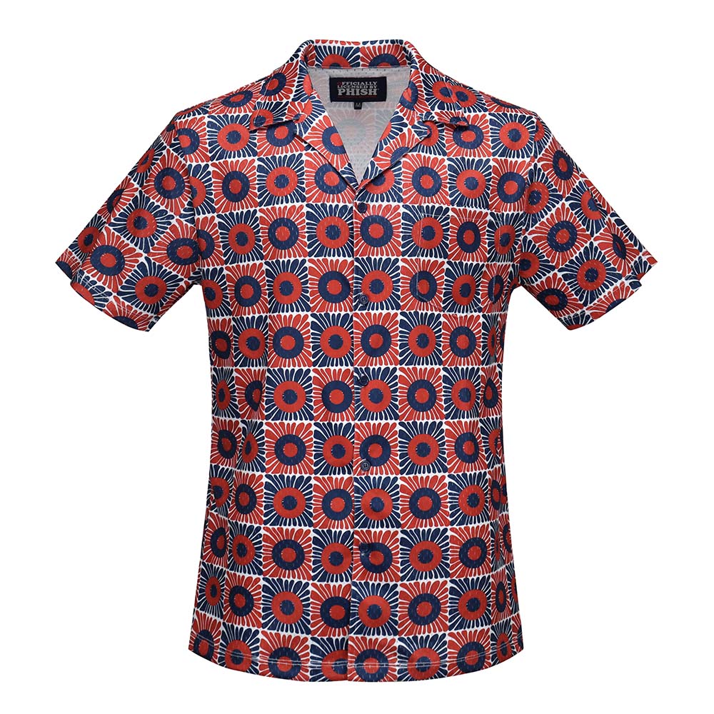 Phish Mesh Red & Blue Button Down - Section 119