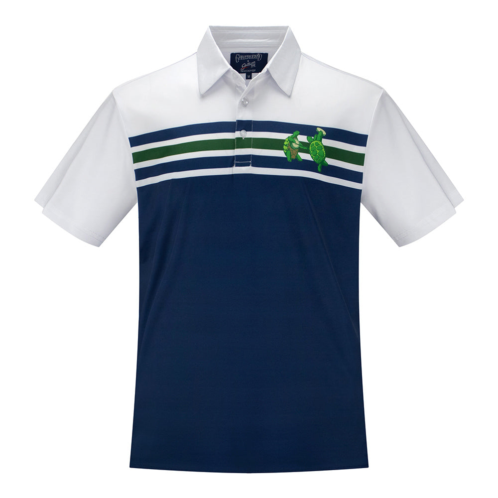 Section 119 Men s The Grateful Dead Turtles Polo Blue Polo Shirts