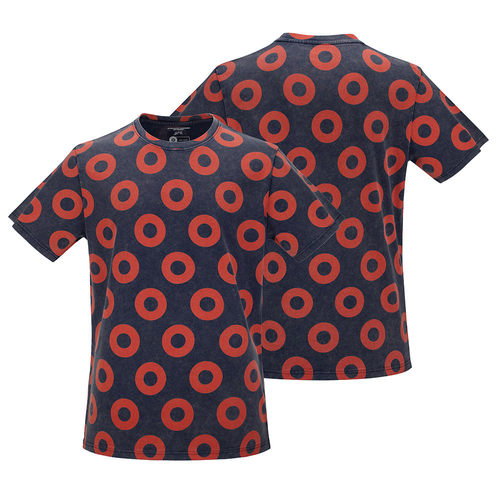 Phish | Acid Wash Tee | Navy and Red - Section 119