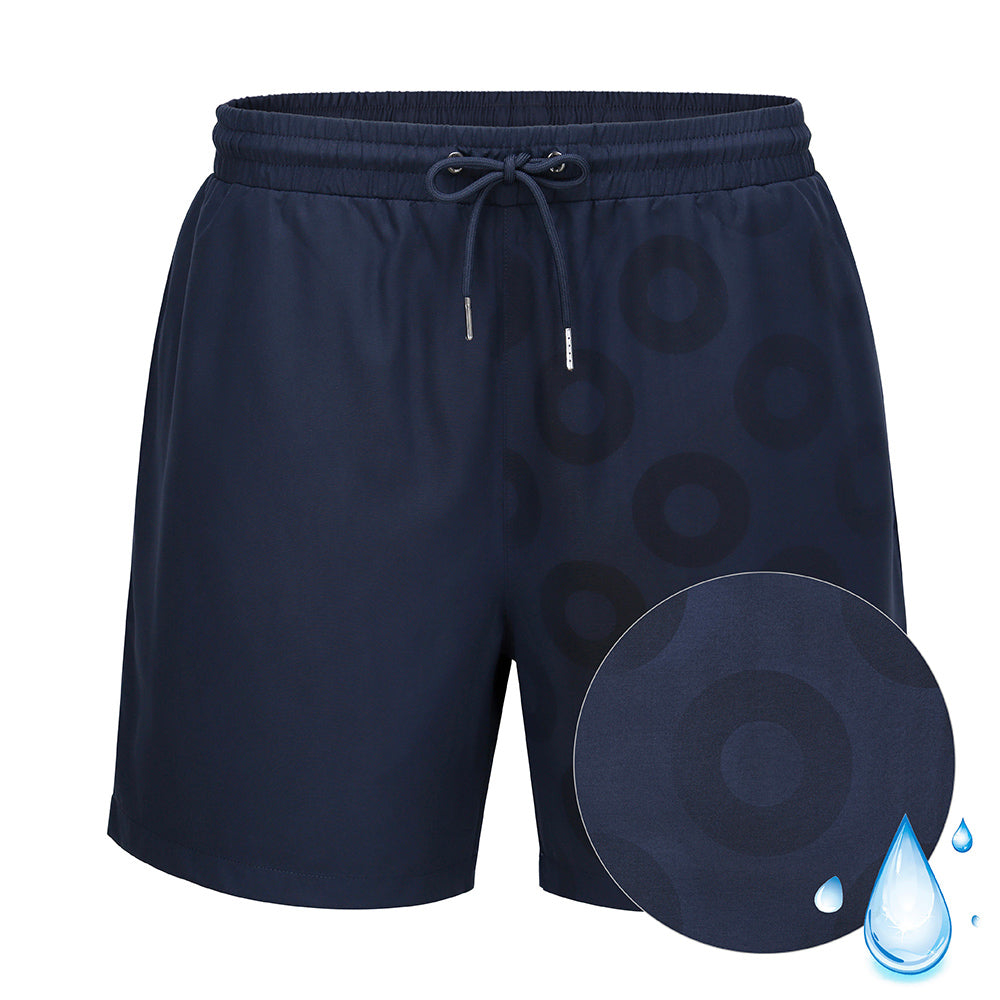 Phish Swim Trunk Water Reactive Navy Donuts - Section 119