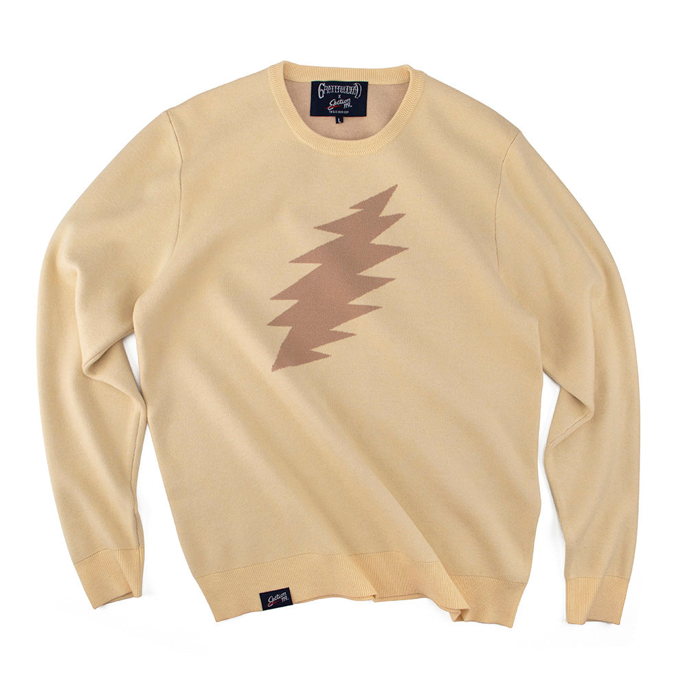 Grateful Dead | Crewneck Sweater | Bolt Beige – Section 119