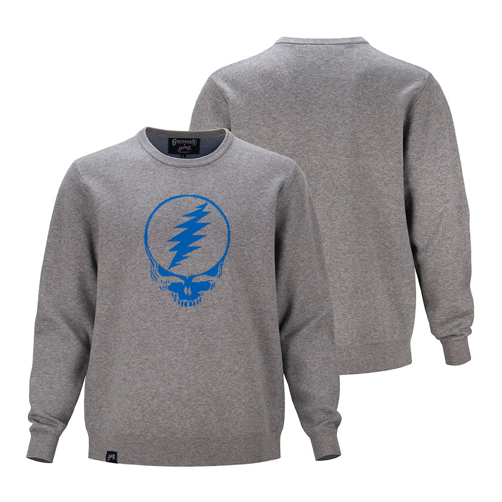 Grateful Dead | Crewneck Sweater | Stealie Bolt Grey – Section 119