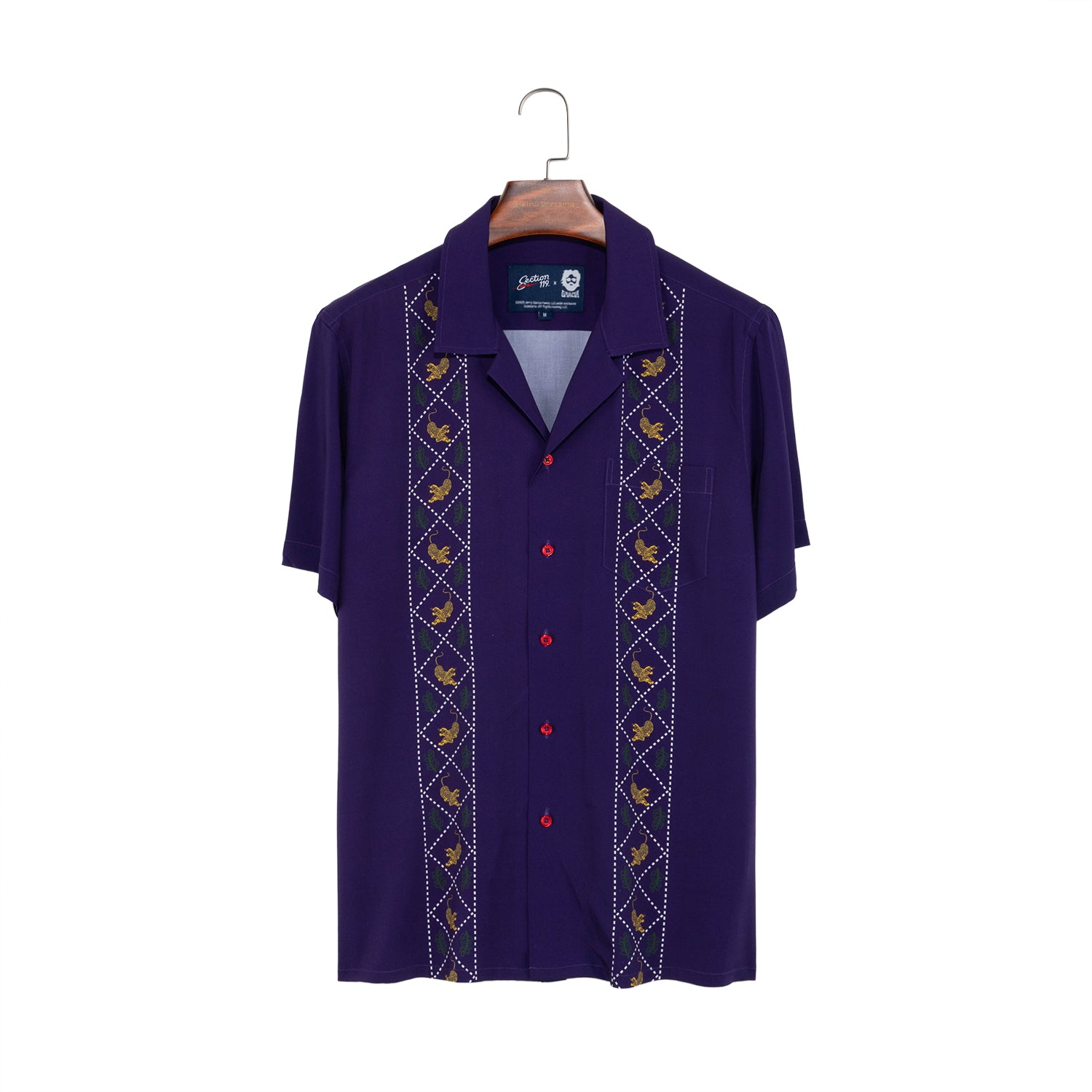 Jerry Garcia | Relaxed Retro-Fit Short Sleeve Button Down |Tiger