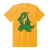 Jerry Garcia Eco T-Shirt Yellow Orange Alligator - Section 119