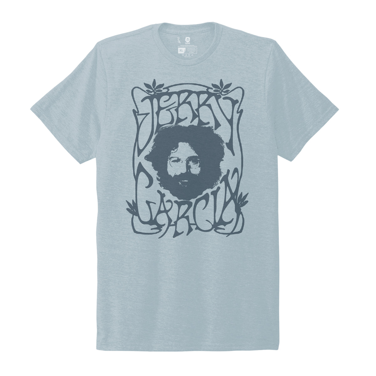 Jerry Garcia Eco T-Shirt Blue Jerry & Name Graphic - Section 119