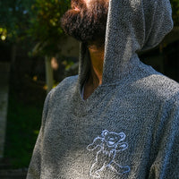 Grateful Dead Grey Jacquard Sweater With Dancing Bear - Section 119