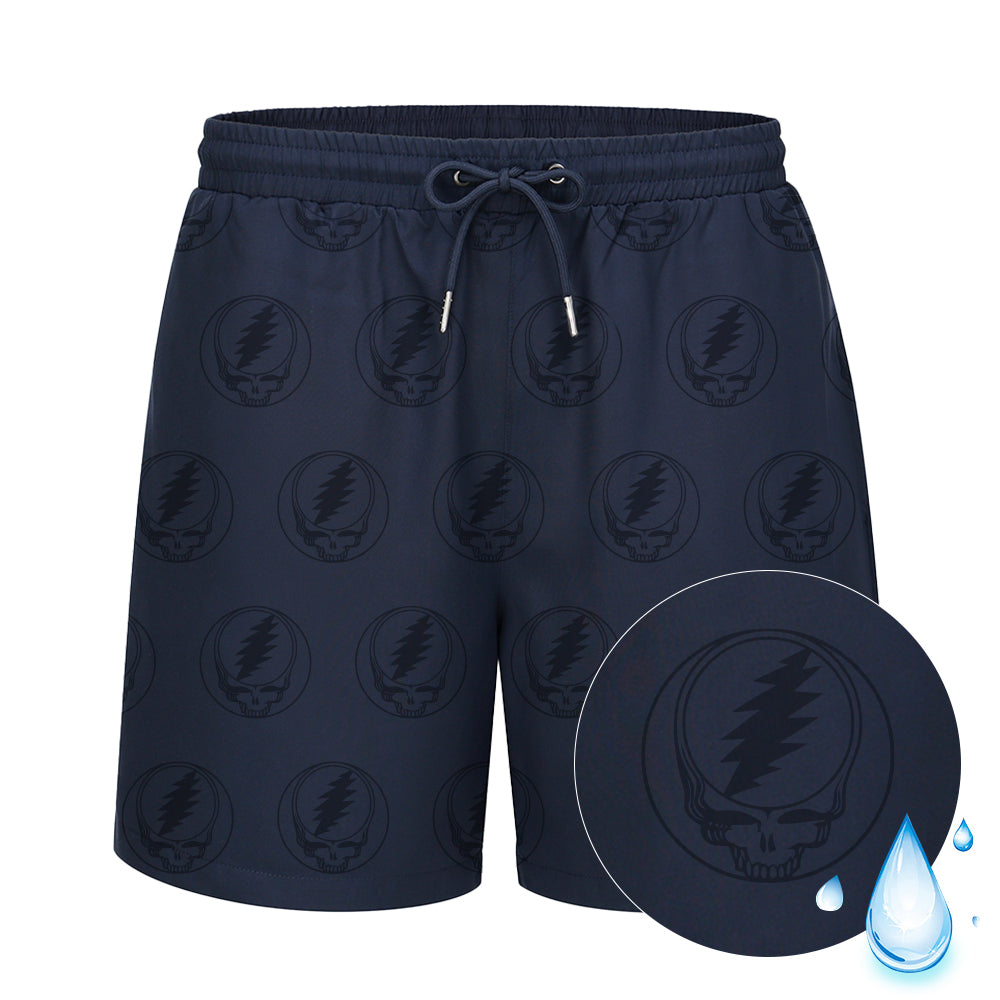 Grateful Dead Water Reactive Steal Your Face Swim Trunks - Section 119
