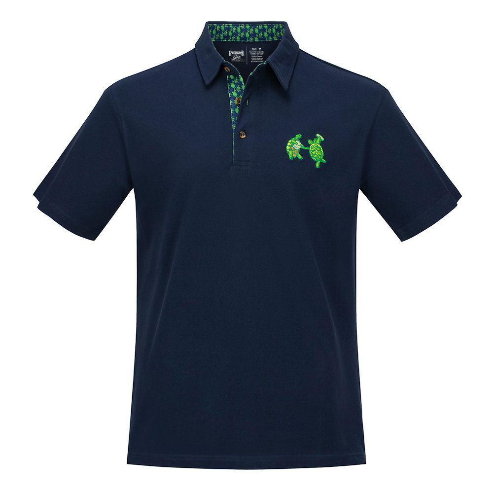 GD Pique Polo Navy Turtles - Section 119