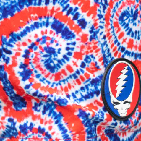 Grateful Dead Hybrid Board Shorts Tie Dye Steal Your Face - Section 119