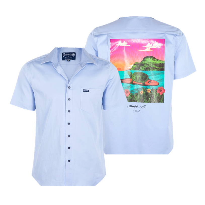 Grateful Dead Terrapin Short Sleeve Concert Series Honolulu Shirt - Section 119