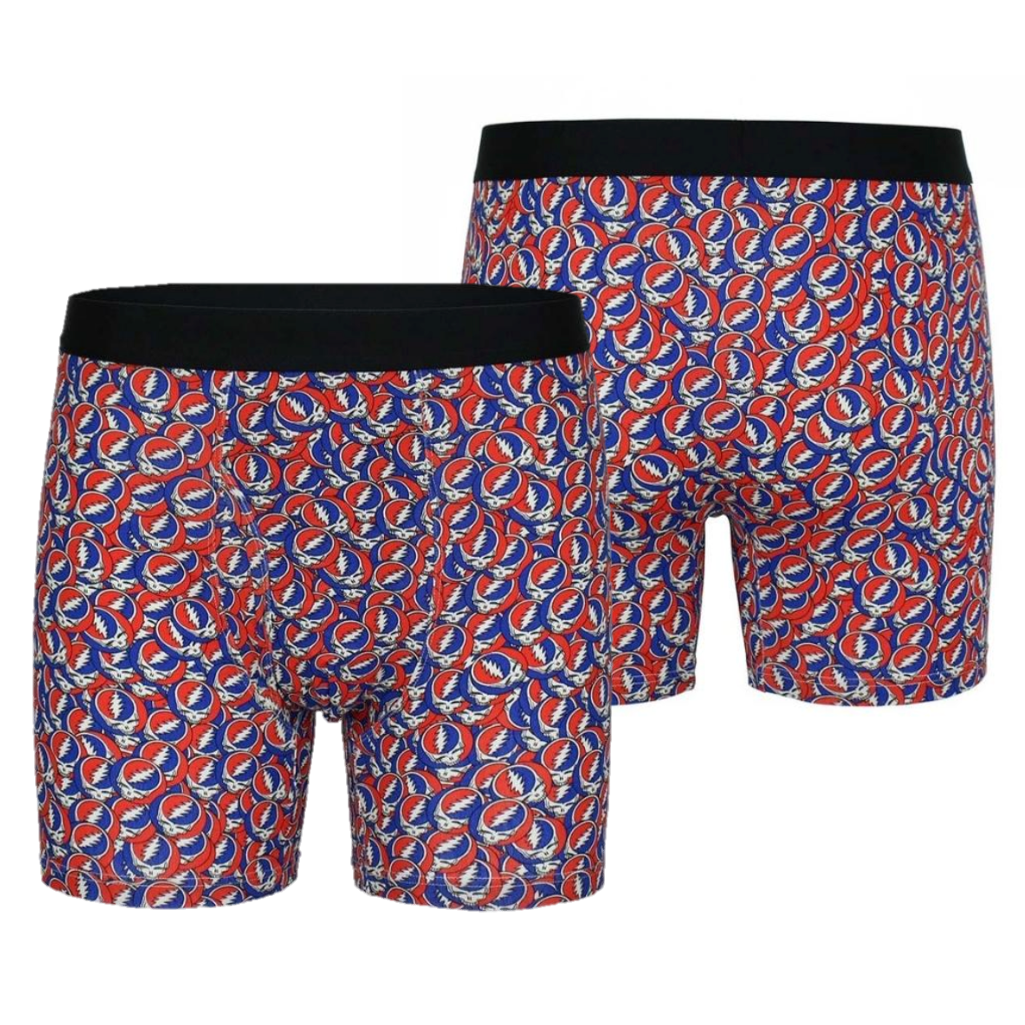 Grateful Dead Teal and Blue Dancing Bear Boxer Briefs– Section 119