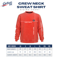 GD Crewneck Pigment Dye Yellow Bear on Navy (piece dye + acid wash) - Section 119