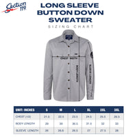 Grateful Dead Long Sleeve Button Down Sweater  Navy with Bear - Section 119