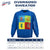 Grateful Dead Oversized Crewneck Sweater Four Sided Dancing Bears in Sky Blue - Section 119