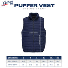 Grateful Dead Puffer Vest With Chest Pocket Stealie In Brown And Navy - Section 119