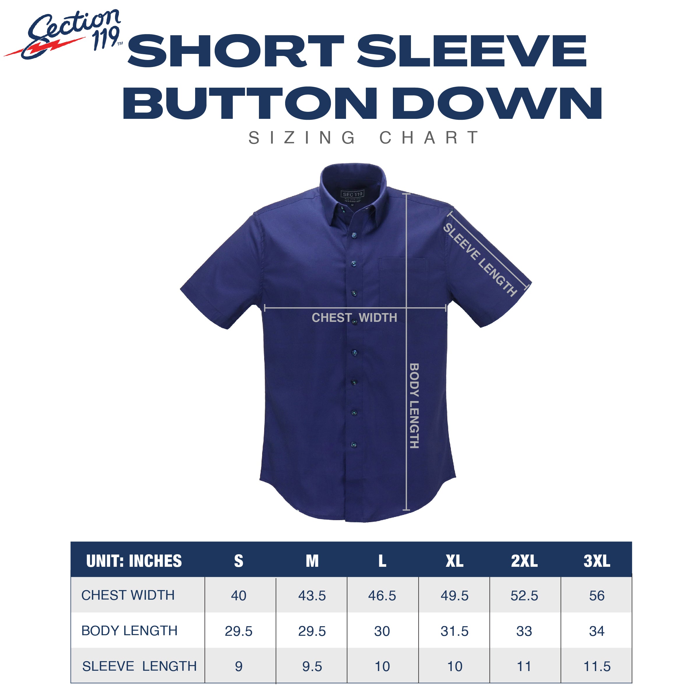 Grateful Dead | Classic Button Down | Bolts All Over Navy - Section 119