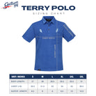 Grateful Dead Terry Polo Shirt Bolt in Light Blue - Section 119