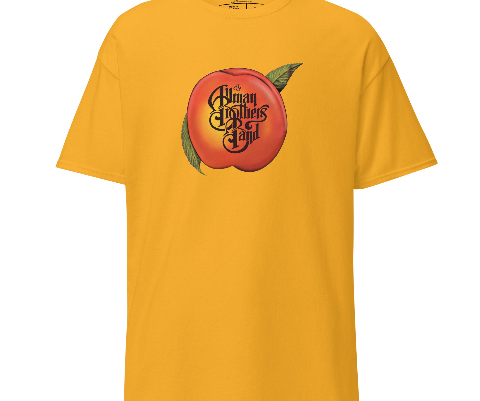 The Allman Brothers Eco T-Shirt Logo Peach Logo in Yellow - Section 119