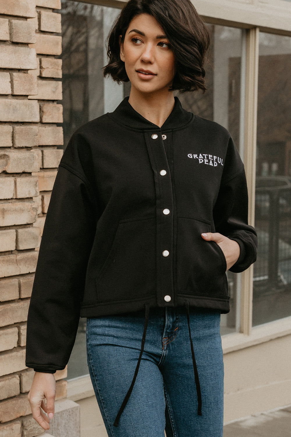 Grateful Dead スタジャン ブラック Grateful Dead | Jacket | Varsity – Section 119