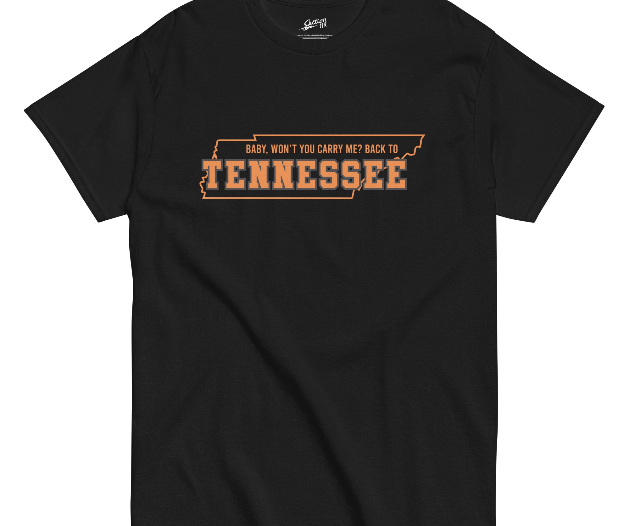 Grateful Dead | Eco Friendly Tee | Tennessee in Black - Section 119