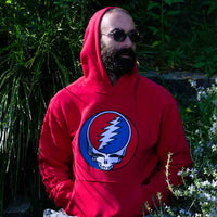 Grateful Dead Classic Red Stealie Hoodie - Section 119