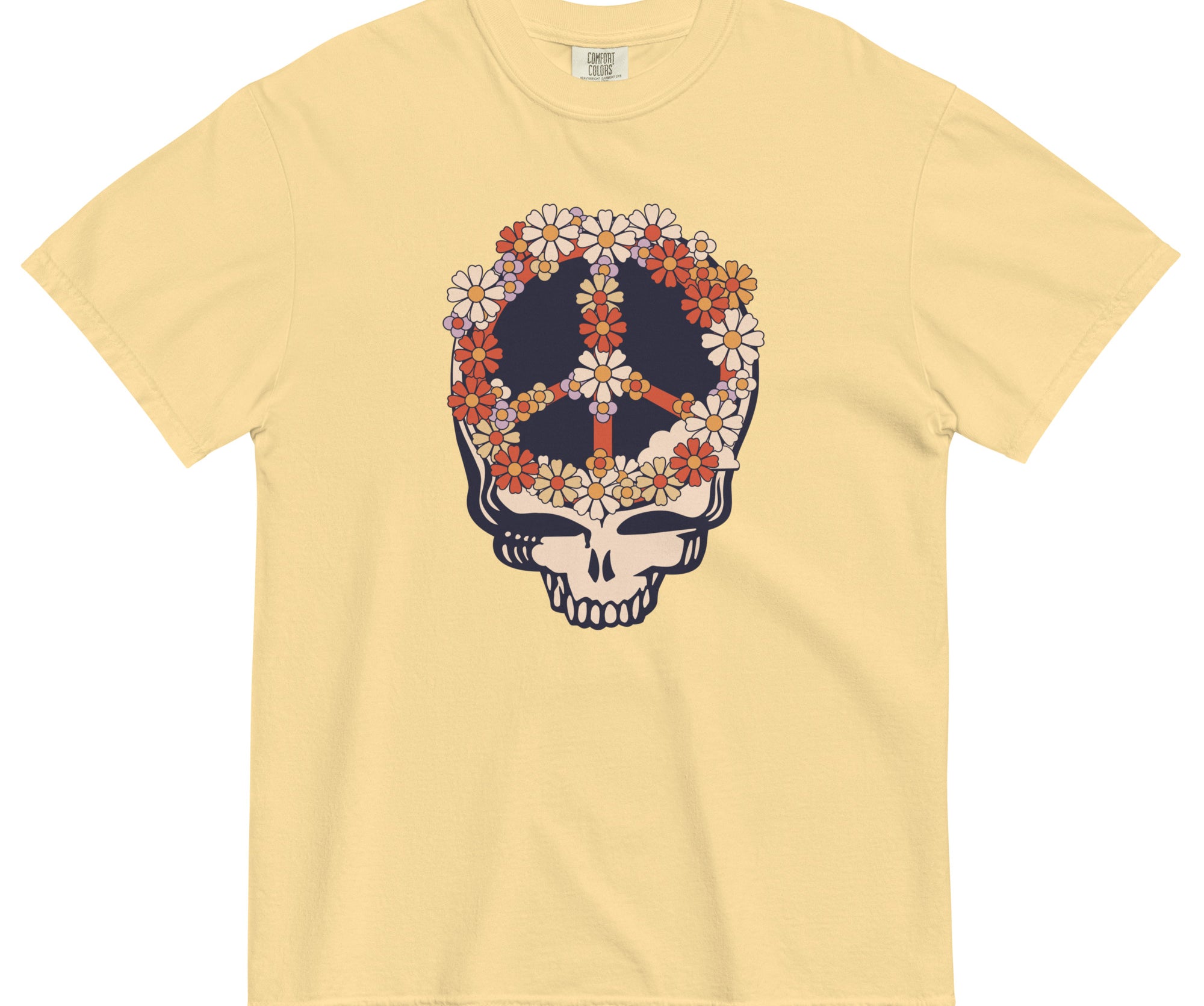 Grateful Dead | Pigment Dye Oversize Cotton Tee | Flowers in Her Hair - Section 119
